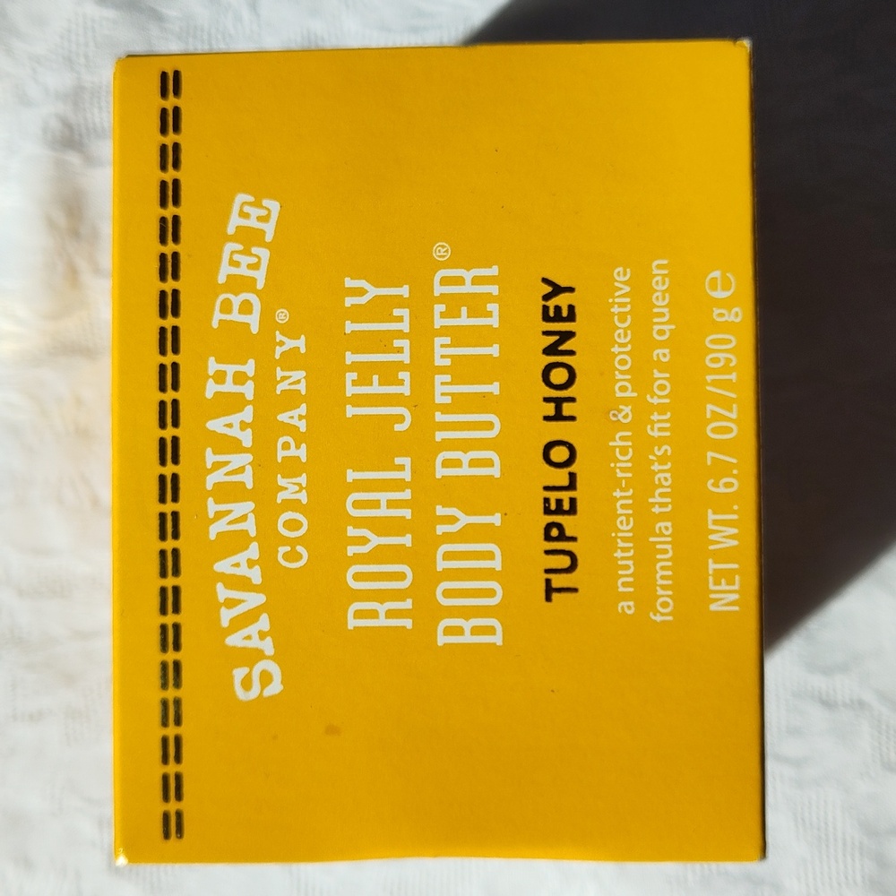 Savannah Bee Royal Jelly Body Butter Tupelo Honey Net Wt. 6.7 Oz. NWOT